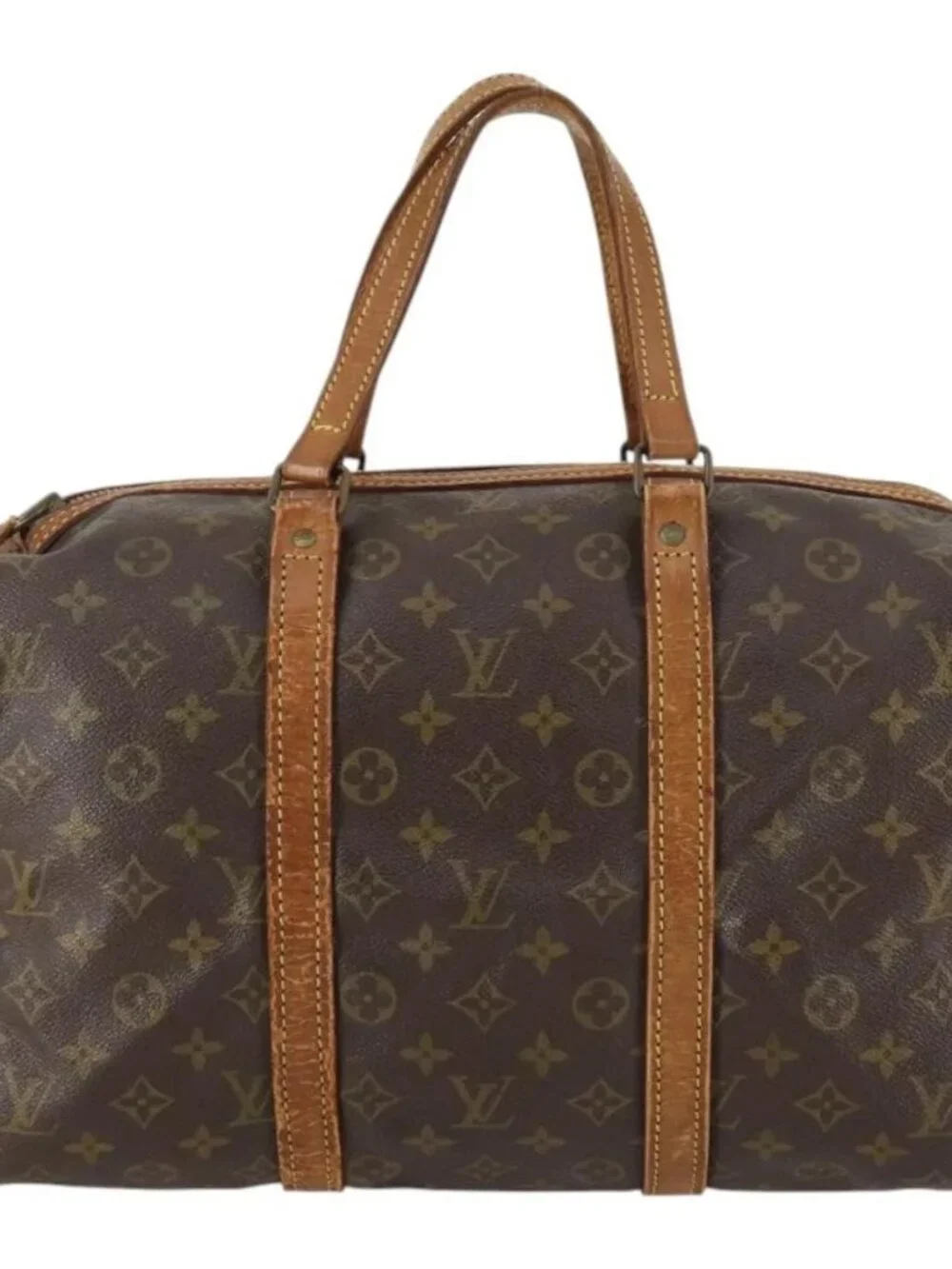 LOUIS VUITTON Monogram Sac Souple 35 Boston Bag M41626 LV Auth hk3035